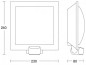 Preview: Steinel Außenleuchte L 20S silber, Wandleuchte mit 180° Bewegungsmelder, max. 10 m Reichweite, E27, 566814